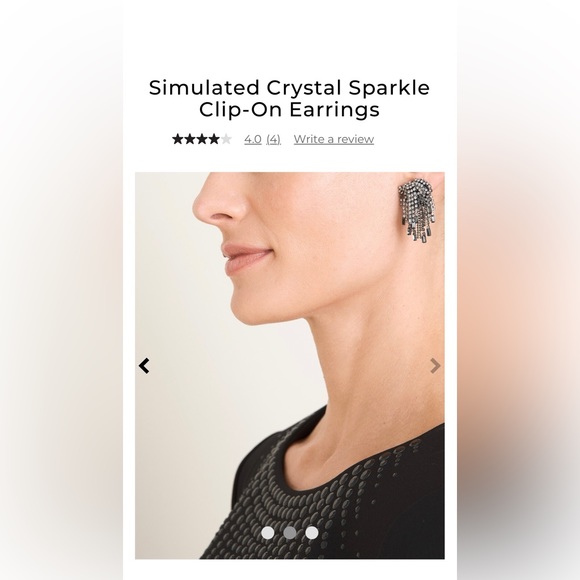 Chicos ‘Crystal’ Convertible Pendant and Earrings - Picture 3 of 9